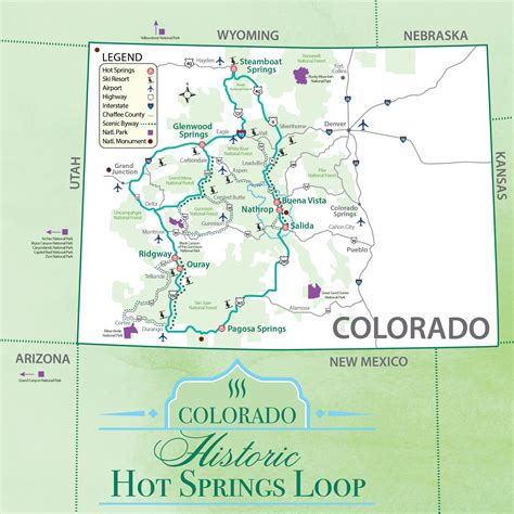 Hot Springs in Colorado Map